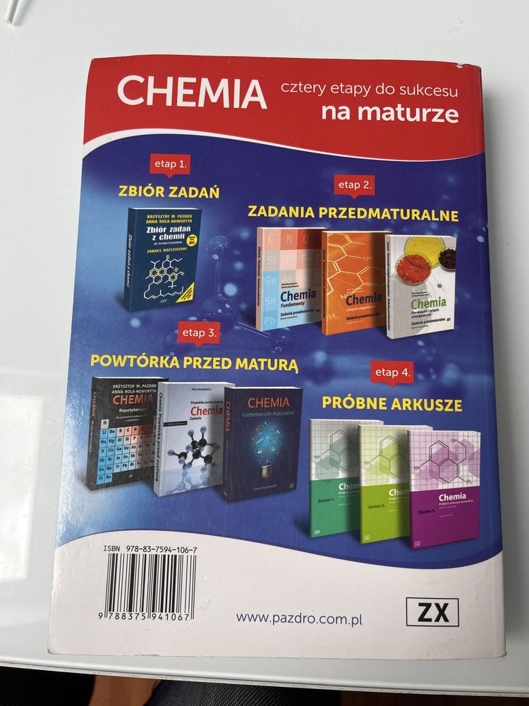 Zbiór zadań z chemii zakres rozszerzony Pazdro