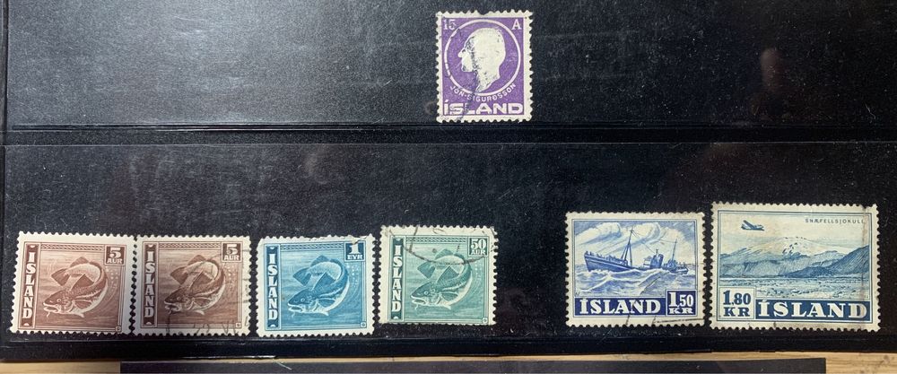 Почтовые марки Классика Филателия страна Исландия