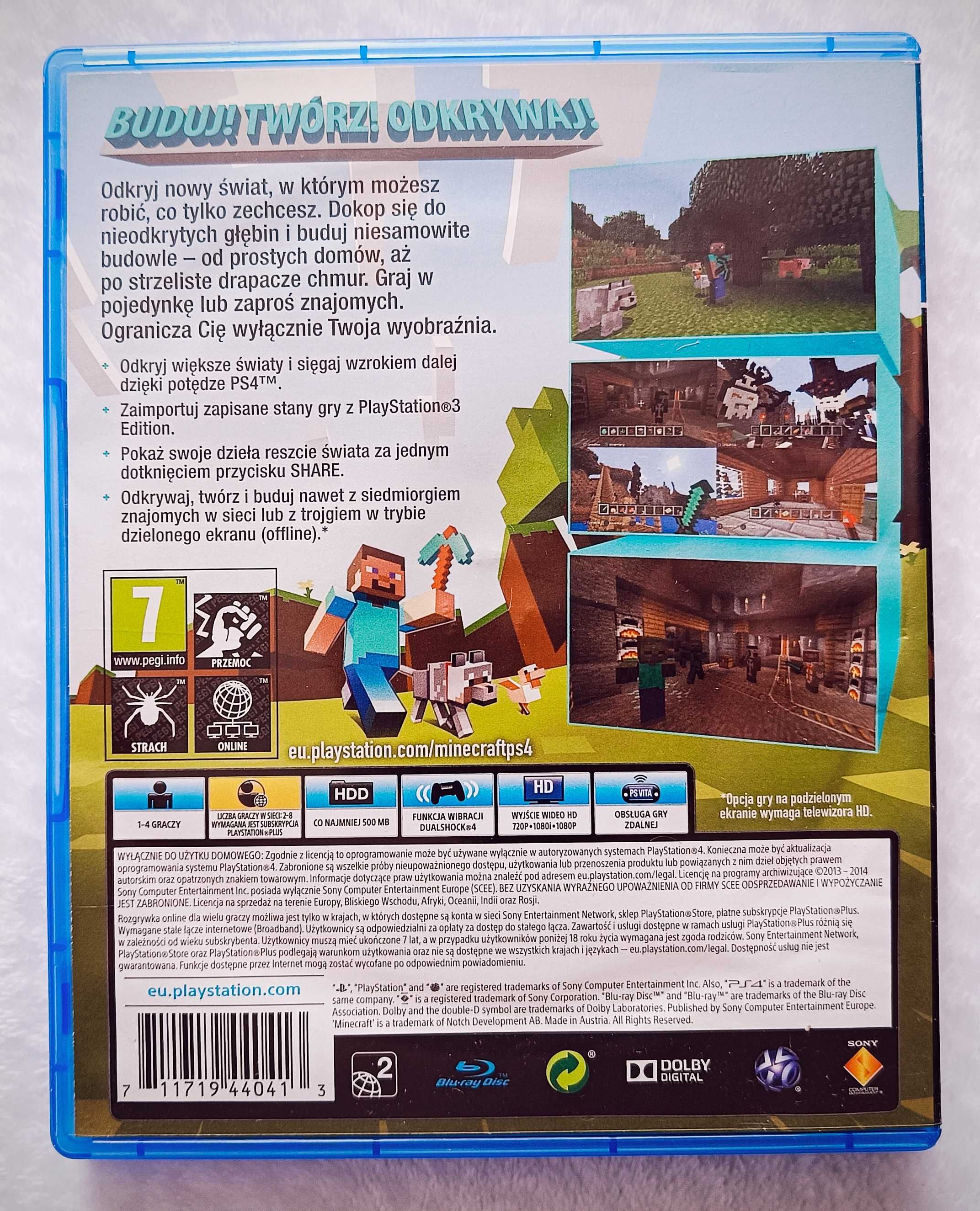 Minecraft PL Napisy PS4