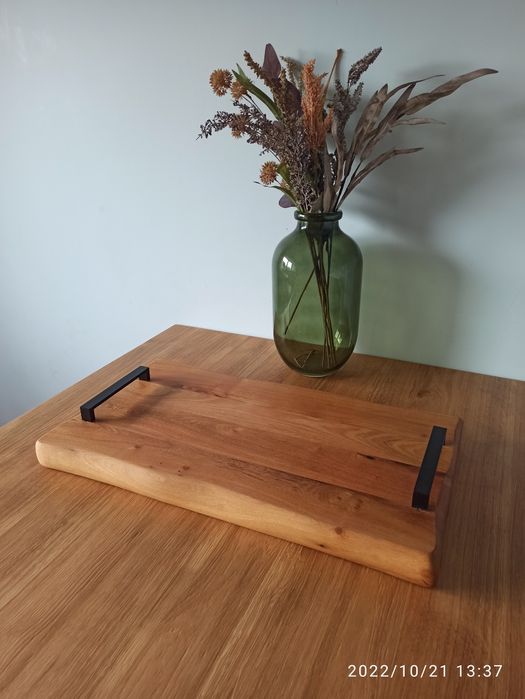 Drewniana deska do serwowania z drzewa akacjowego Handmade