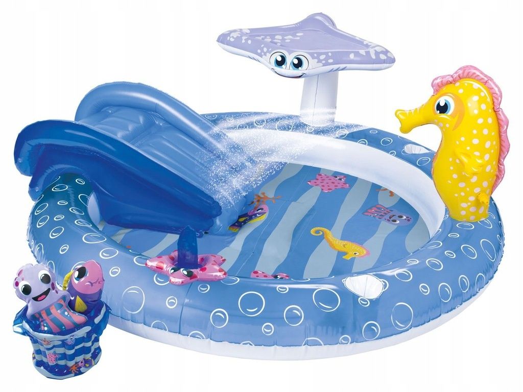 Nowy Dmuchany brodzik z placem zabaw rybki ocean Playtive