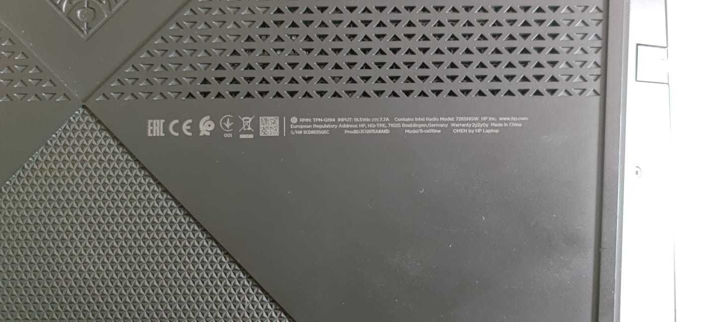 Laptop HP Omen 15 ce010nw