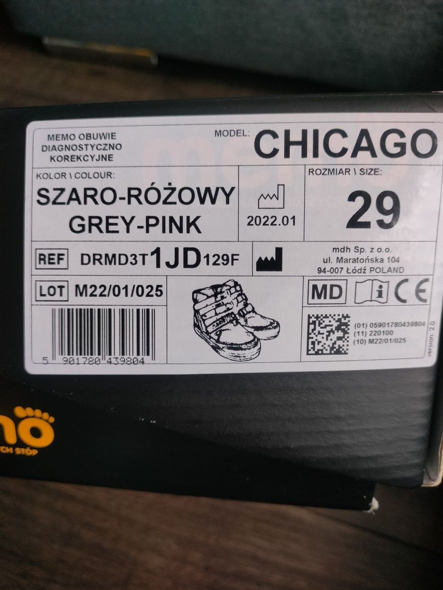 Nowe Buty MEMO CHICAGO r.29
