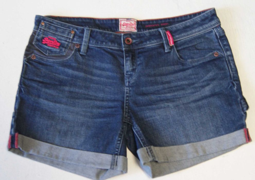 SUPERDRY CARPENTER SHORT 29 spodenki damskie jeans
