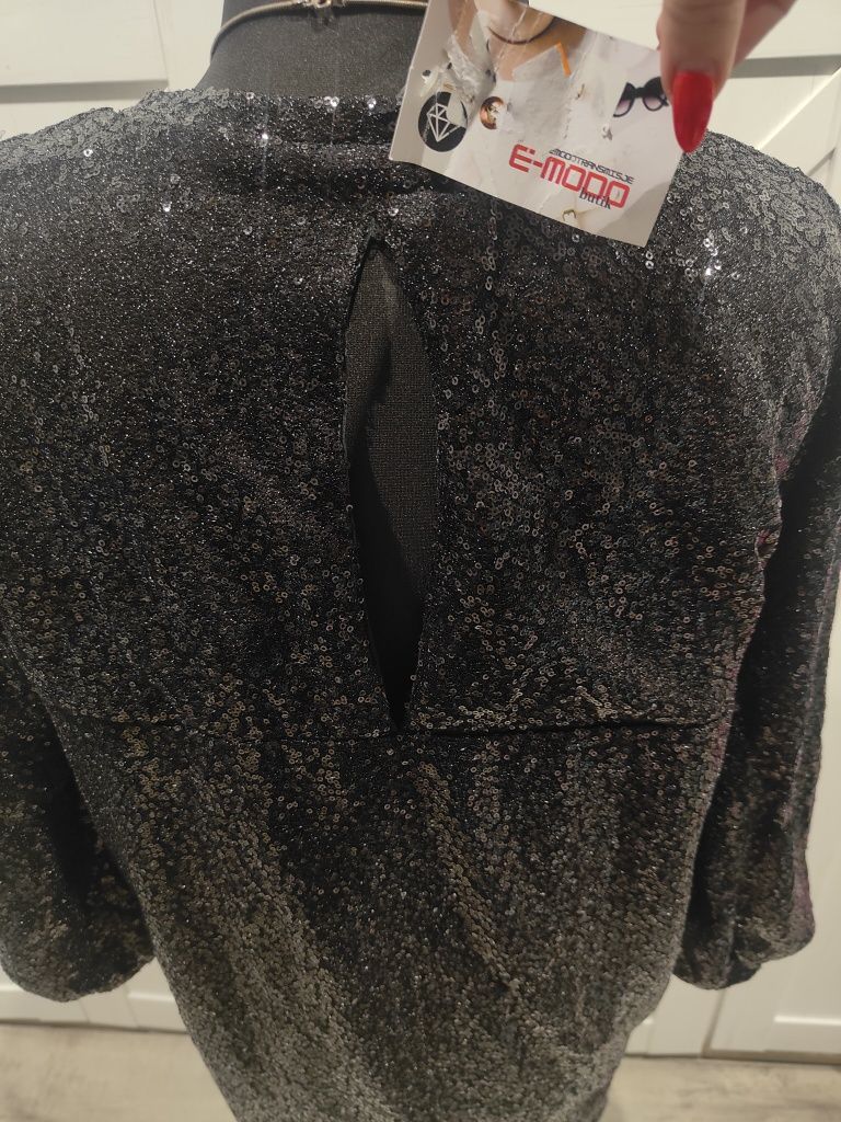 Cekinowa bluzka XL/XXL cekiny na sylwestra