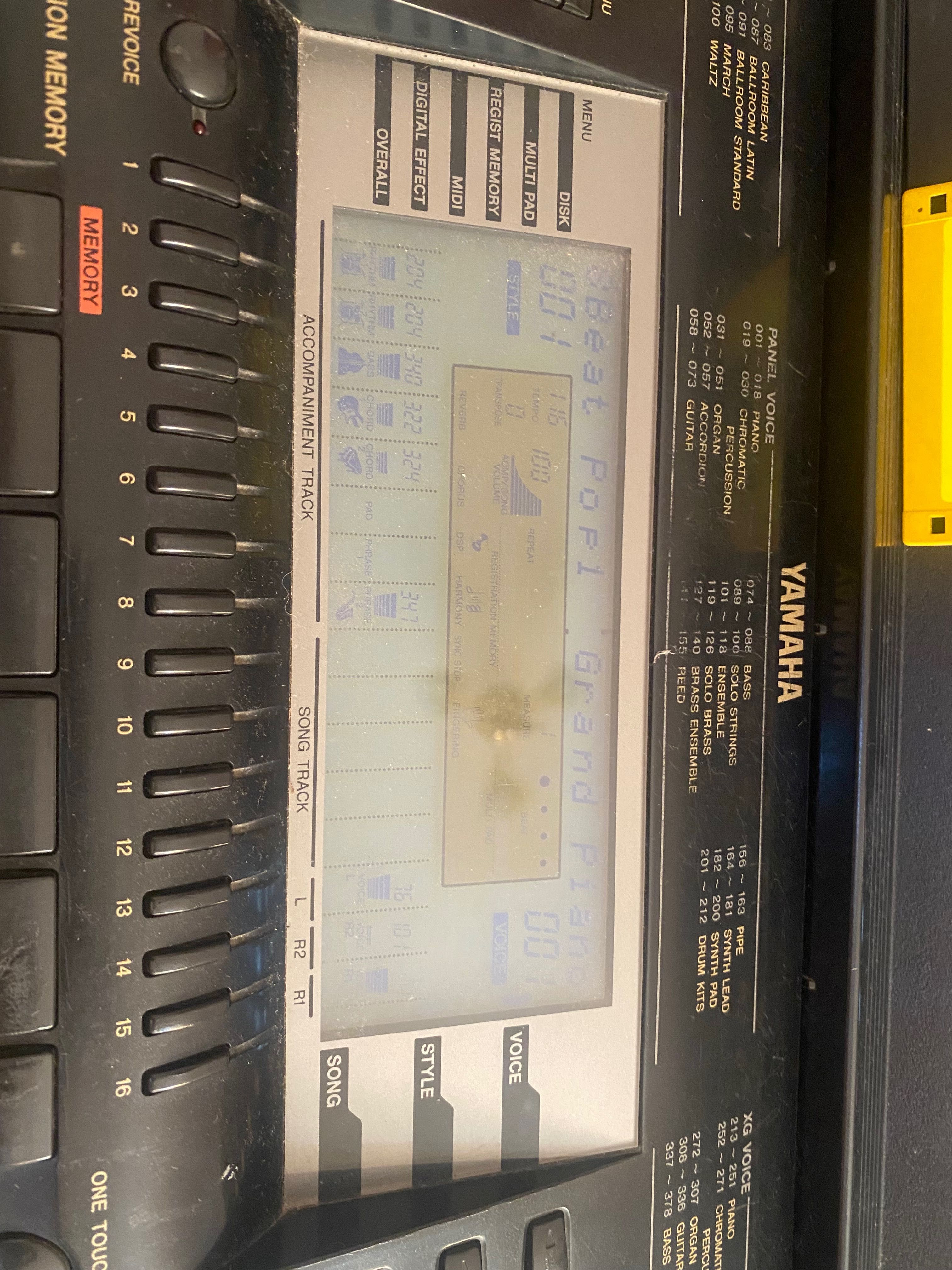 Синтезатор YAMAHA PSR-630