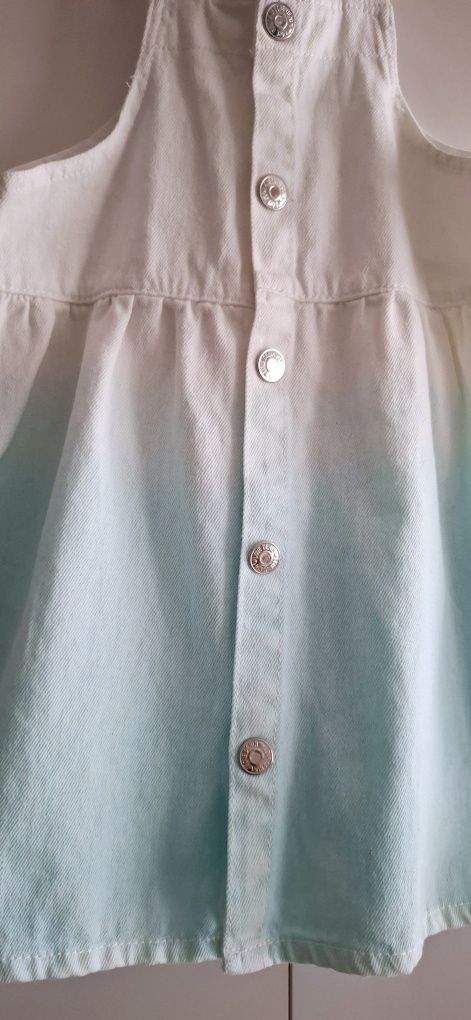 NOWA sukienka  jeans zapinana na napy rozmiar 110