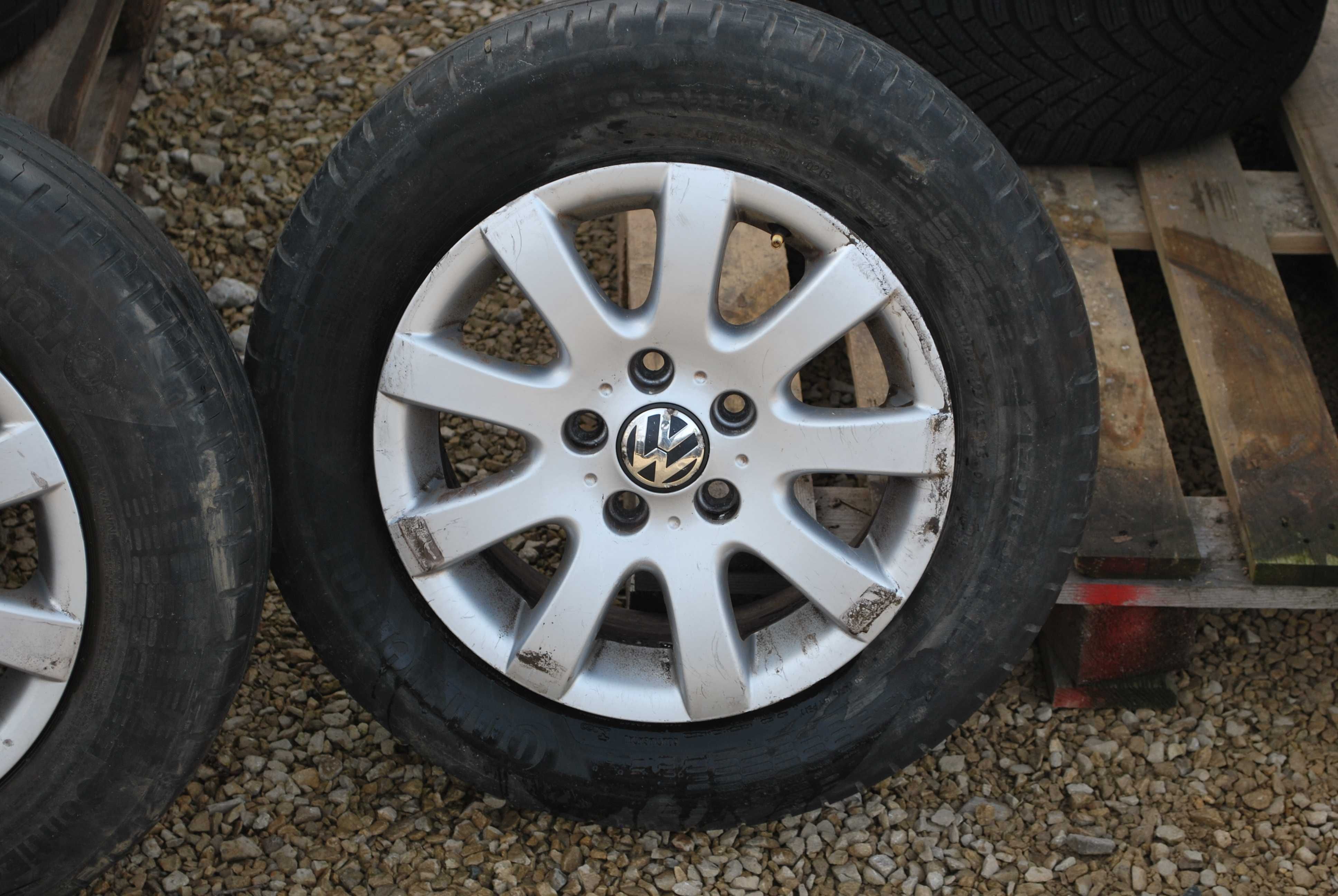 Koła 195/65 R15 5x112 Oryginalne Alufelgi + opony  VW Golf
