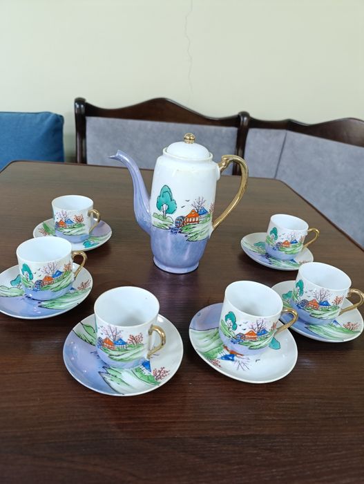 Чайний сервіз , японський сервіз , чашки , чайник , порцеляна