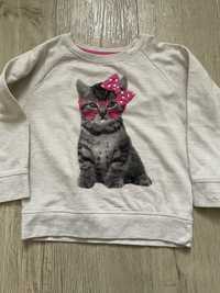 Bluza z kotkiem dla dziewczynki