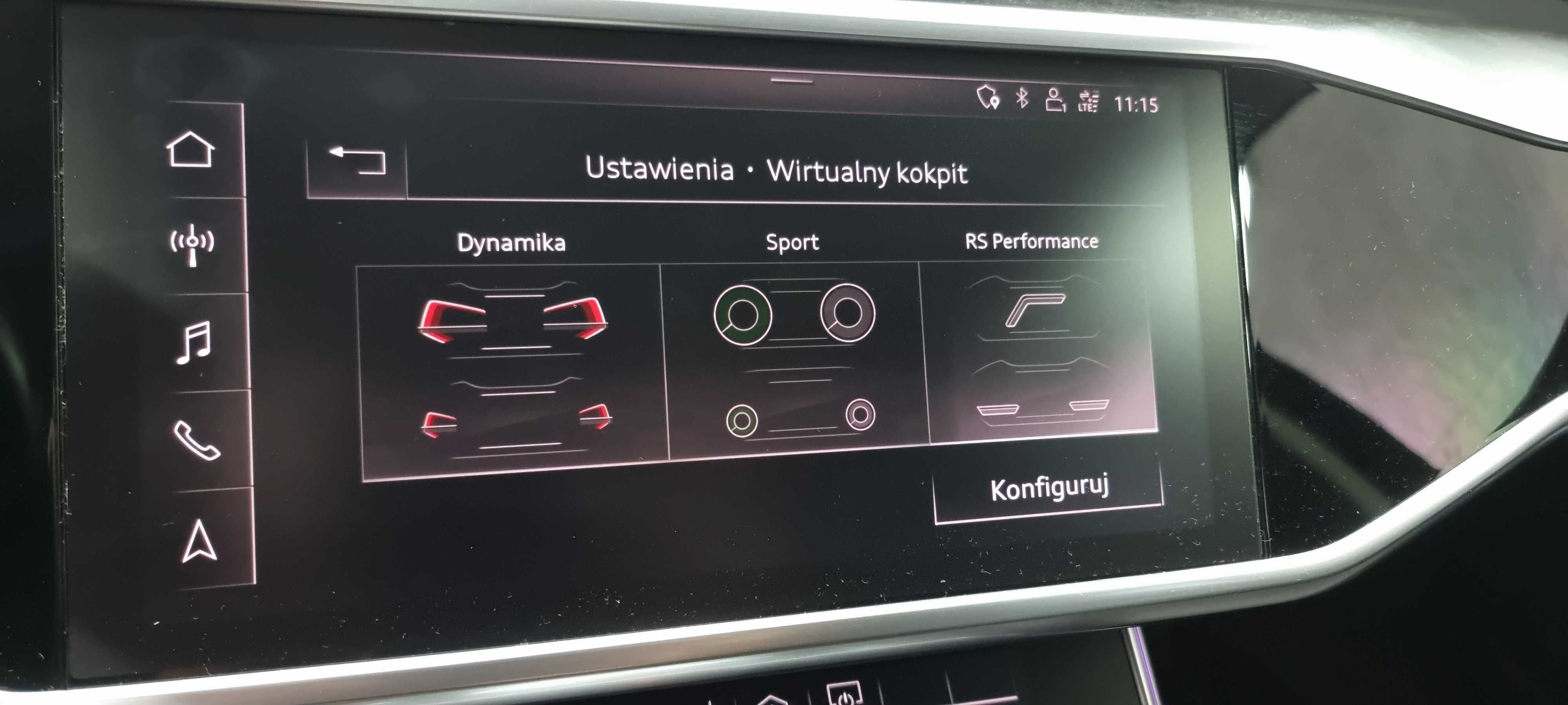 VAG AUDI Sport Layout Virtual Cockpit Aktywacja FPK, FPK2, FPK2+, RS S