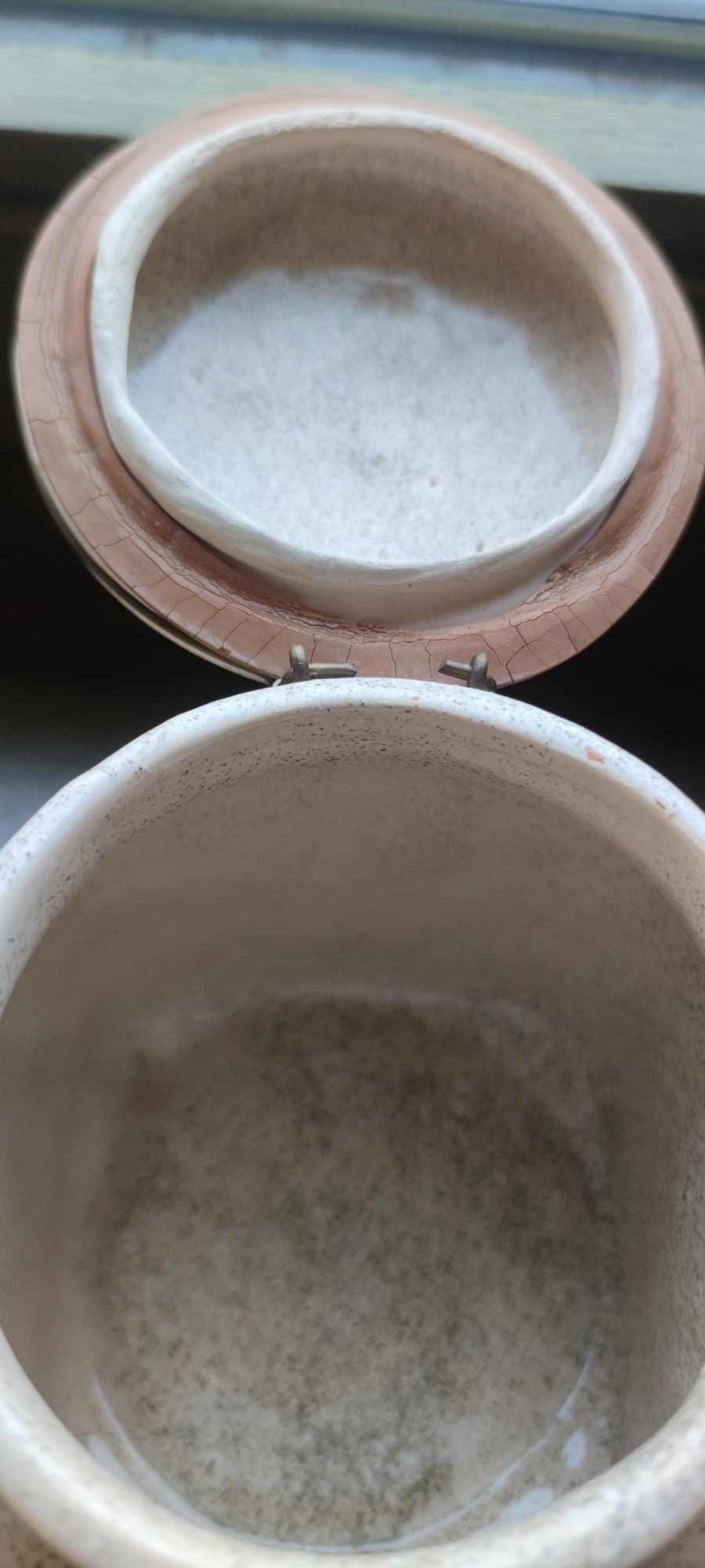 Ceramiczny słój kolor piaskowy