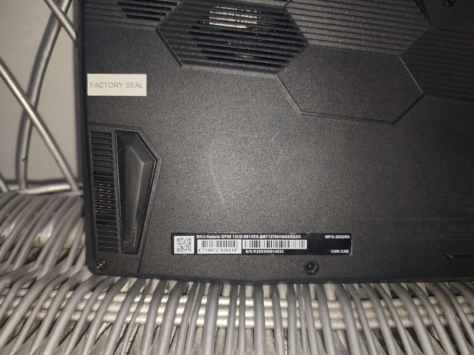 computador Katana GF66 12UD-081XES-BB7