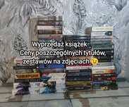 Wyprzedaż książek różne nowe i używane fantasy, kryminał reportaż