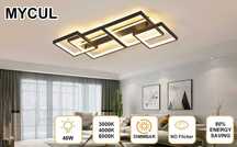Lampa Sufitowa Led Smart z pilotem i aplikacja. Czarna/Biała