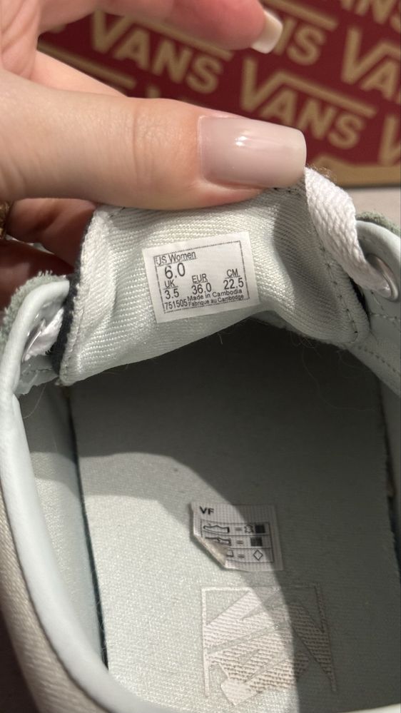 Кеди Vans зелені