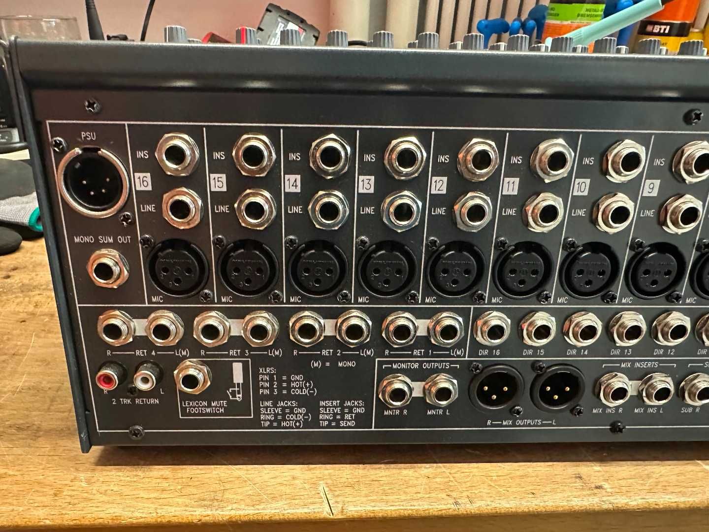 SOUNDCRAFT Spirit FX 16 - Mixer with Lexicon Effects !