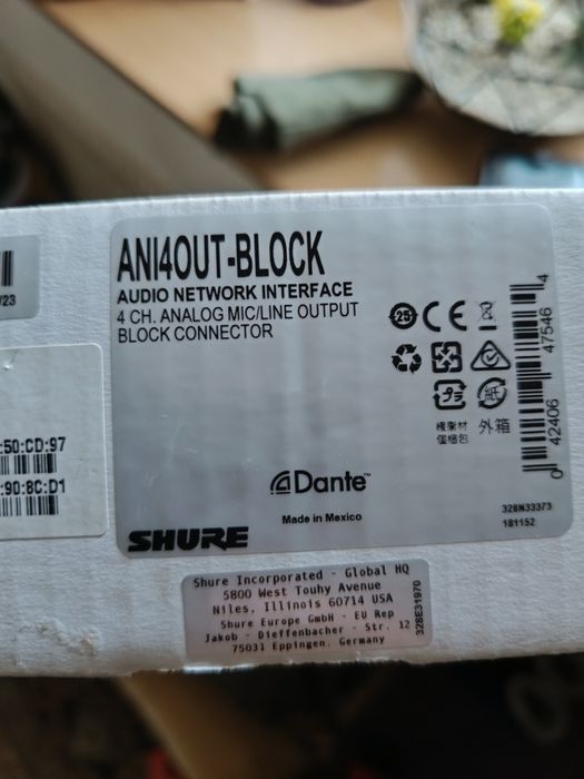 Аудіоінтерфейс Shure Ani4Outblock