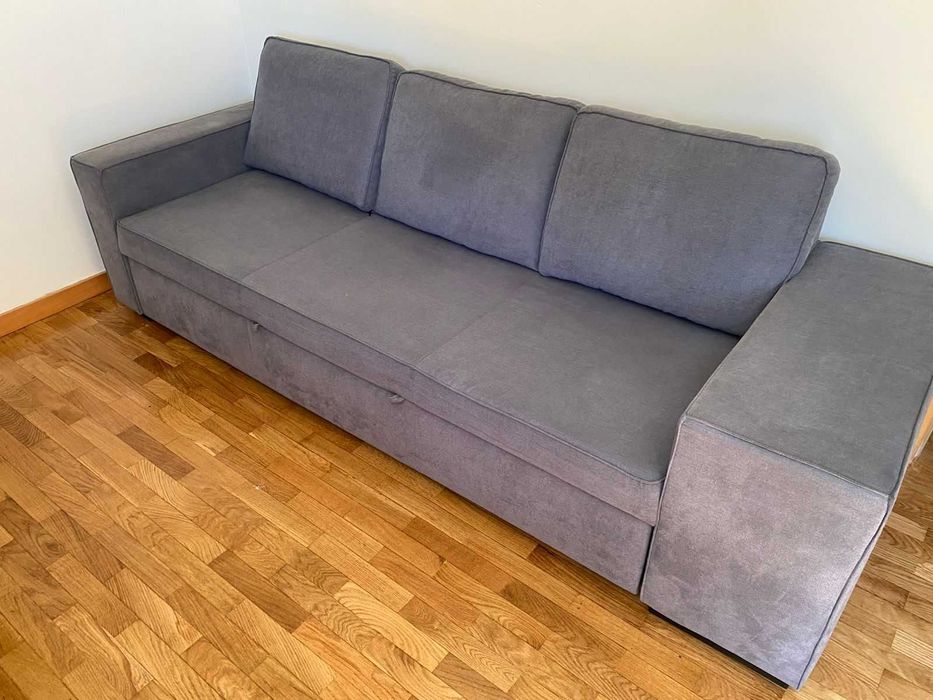 Sofá-Cama Gato Preto - Cinza