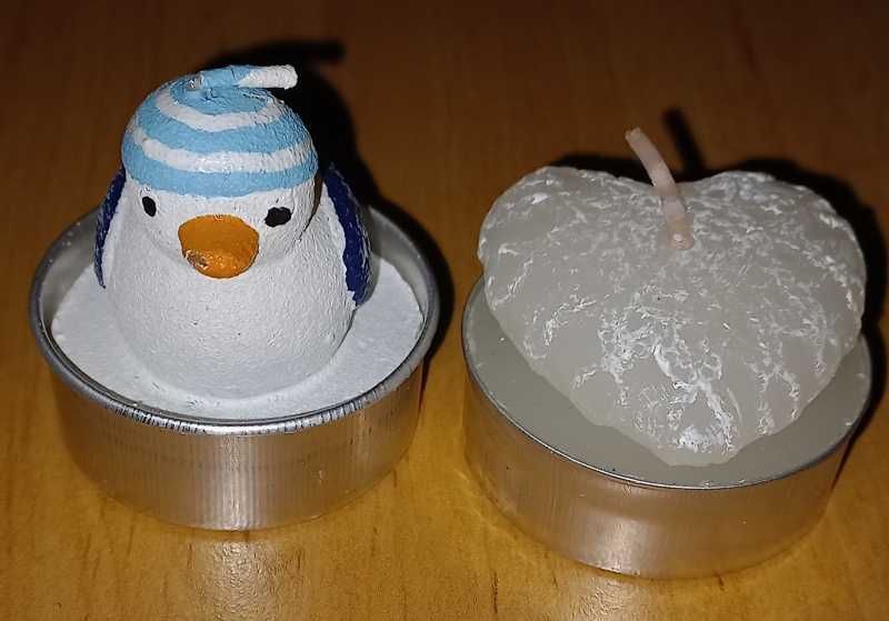 Świeczka świeczki ozdobne tealight 8szt zestaw 1