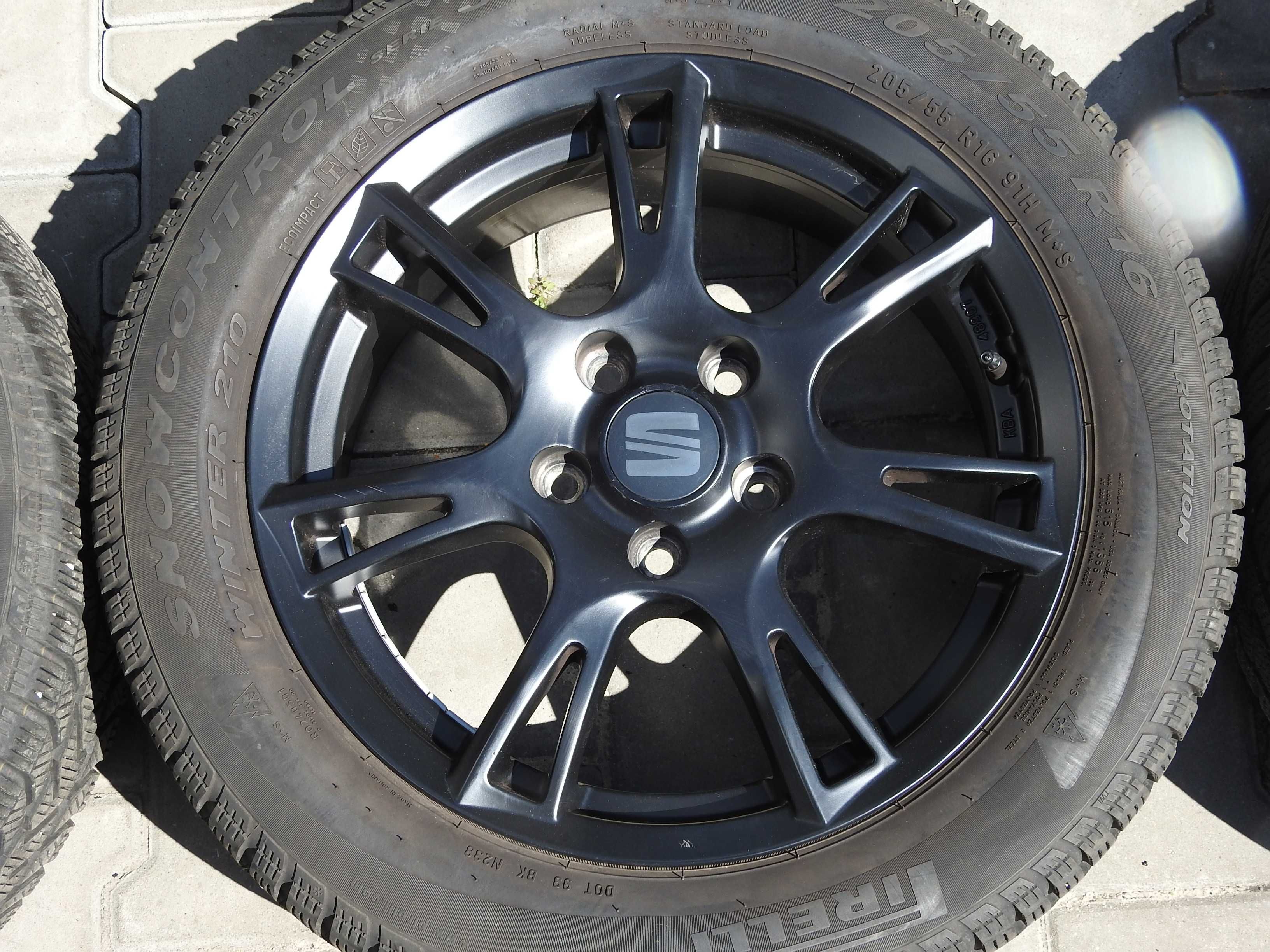 4x ALUFELGI SEAT 16" 5x112 ET46 6,5J oryginał  Stan BDB