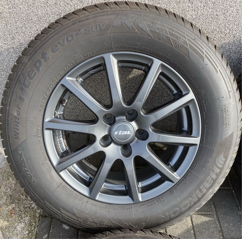 Alufelgi z oponami 215/70 R16 Kia Sportage Hyundai Tucson IX35 ASX