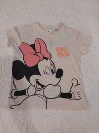 T-shirt Minnie H&M 110-116 beżowy