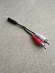 Cabo Adaptador 2 RCA MACHO / JACK 3,5MM Femea