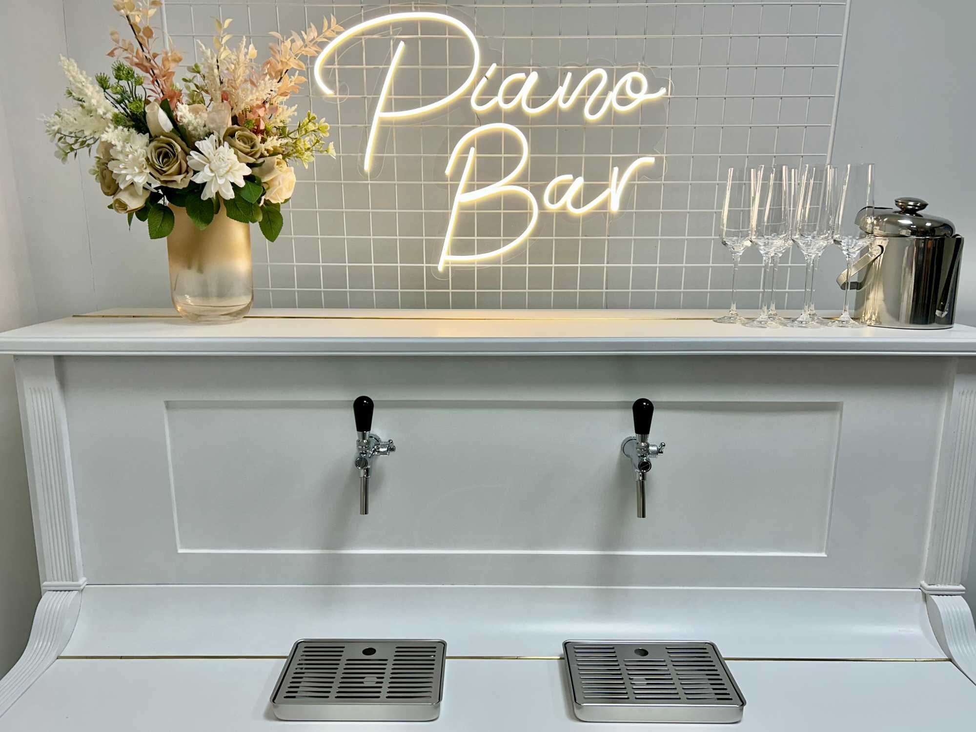 Piano Bar Mobilny Prosecco Pianino Boho na Wesele Ślub Event Producent