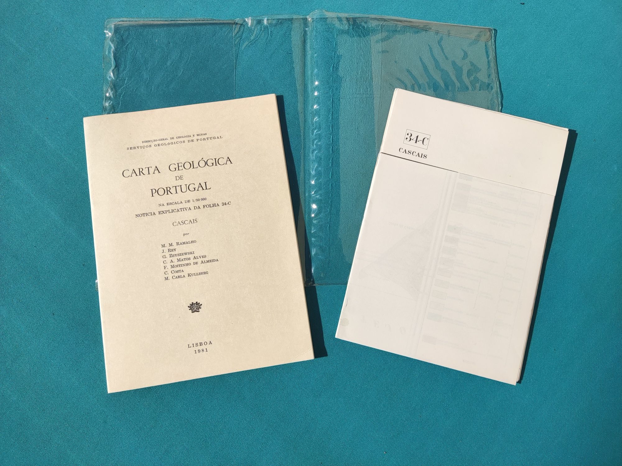 Cascais carta geológica (1981) esc. 1 : 50000 (antigo)