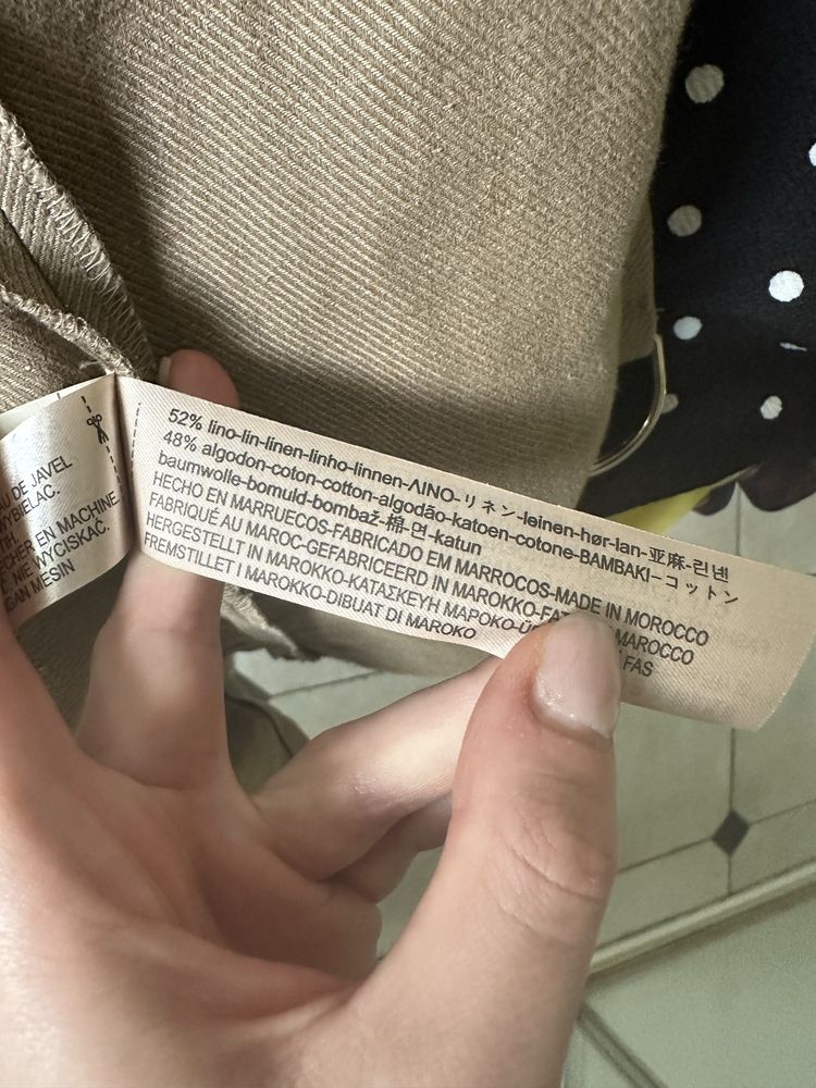 Sukienka Massimo Duti Len i Bawełna