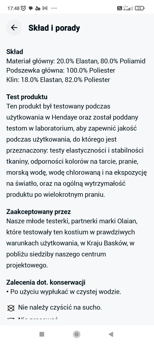 Porządny Strój kąpielowy surfing 8lat Olaian