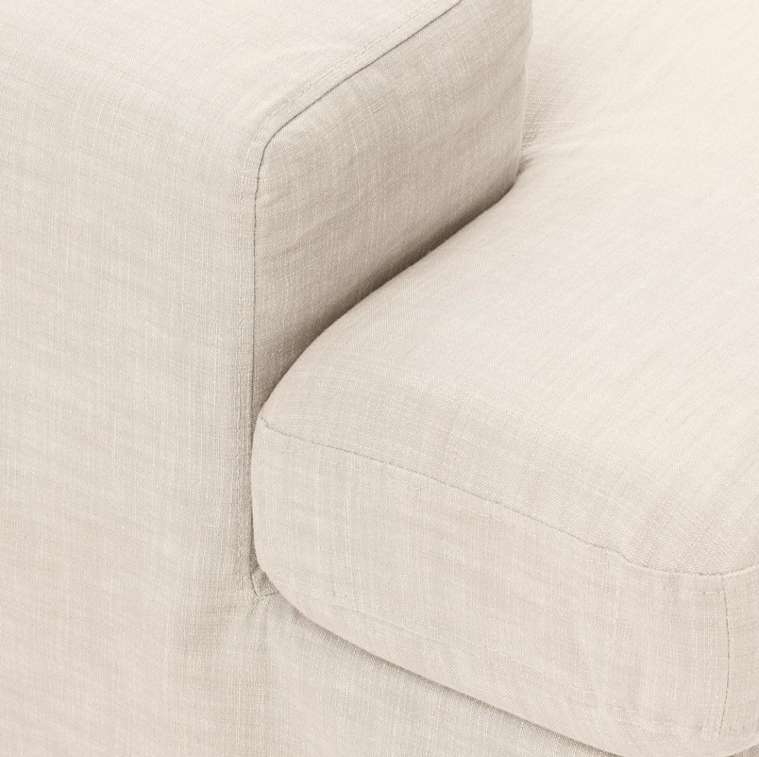 Sofa modułowa z pufem Russell 4-osobowa Westwing Collection