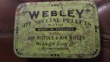 Caixas/Latas antigas, RARAS, para coleção: Webley, Klarton, Wild West
