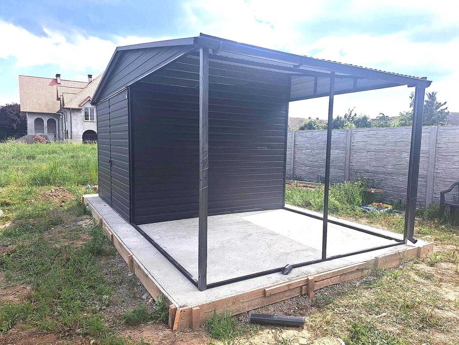 3x5 garaż blaszany z wiatą. Blaszak , wiata - różne rozmiary i kolory