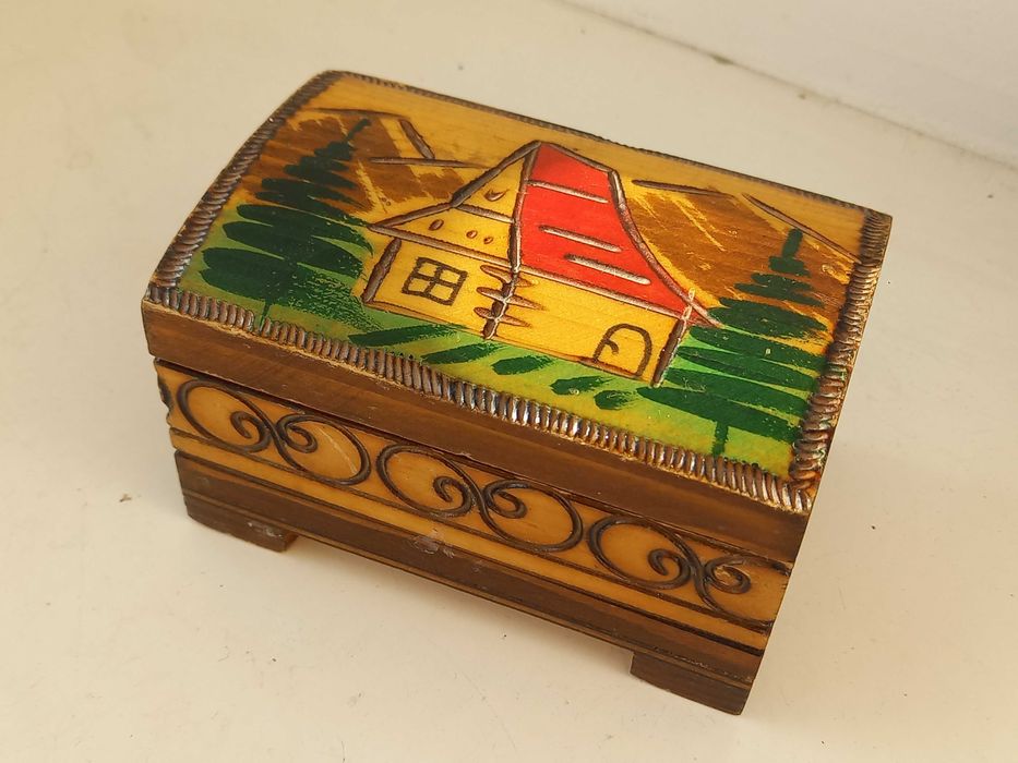 Szkatułka drewniana, Zakopane, Małgosia