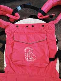 Эрго рюкзак слинг сумка переноска для новорожденных breeze розовая
