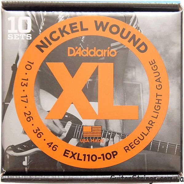 Струны D'Addario EXL, XSE, XTE, EPN для электрогитары, Оригинал США