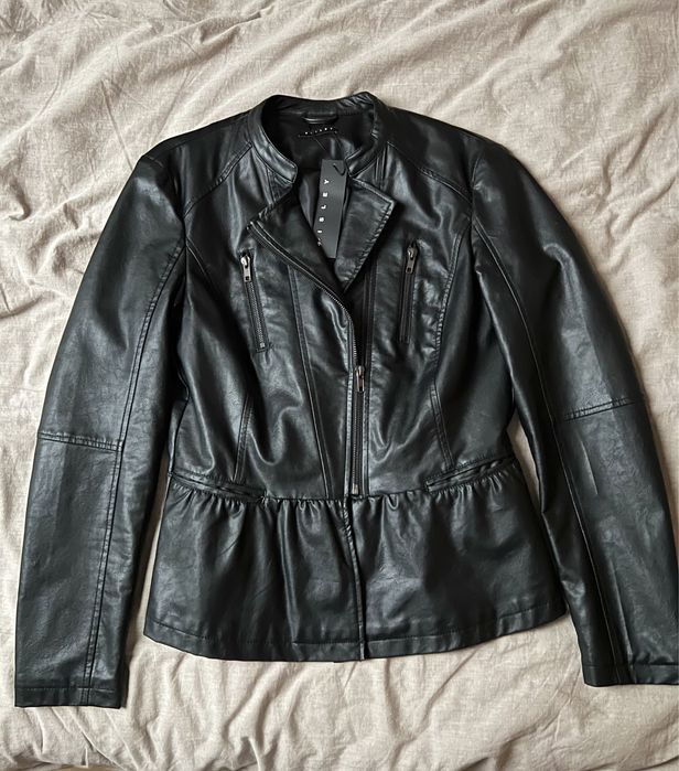 NOWA Sisley benetton500 zł kurtka skorzana z baskinka ramoneska OKAZJA