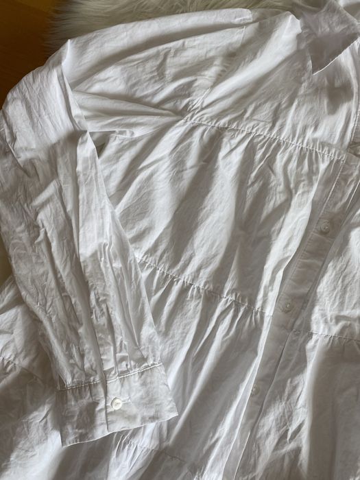 Koszula biała damska z długim rękawem sinsay L na guziki
