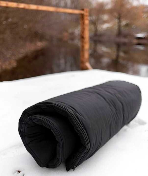 Спальный мешок водоотталкивающий зимний спальник на флисе до -20