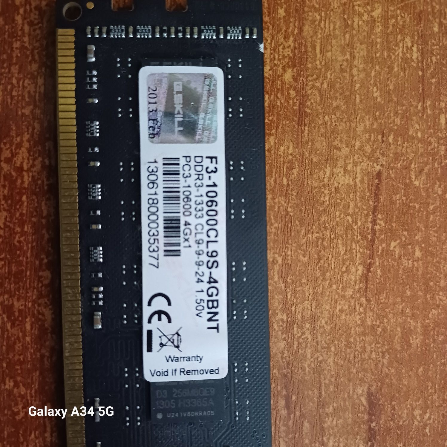 Пам'ять F3-10600CL9S-4GBNT  4 GB DDR3 1333 MHz