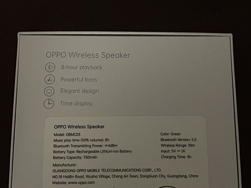 Głośnik BT Oppo Wireles Speaker NOWY