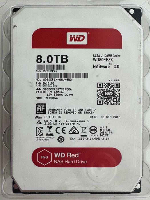 Жорсткий диск WD Red NAS 8 ТБ
