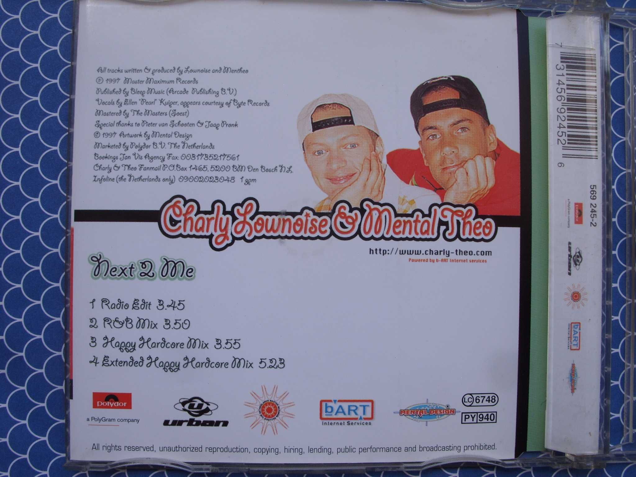 Singiel, CD, elektr. ; NEX 2 ME--CHarly , 1997 rok.