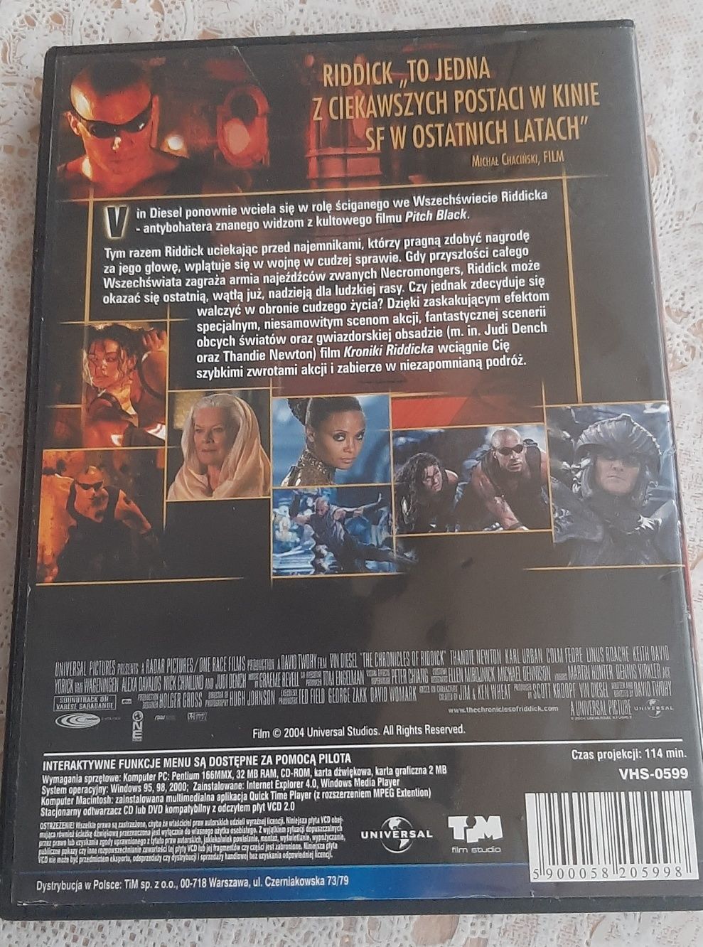 Kroniki Riddicka film na 2 VCD Vin Diesel