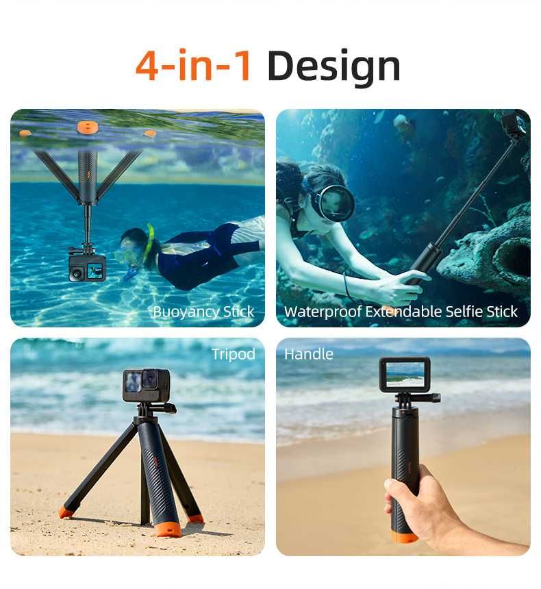 Kijek do nurkowania selfie statyw TELESIN do Gopro Insta360 DJI OSMO