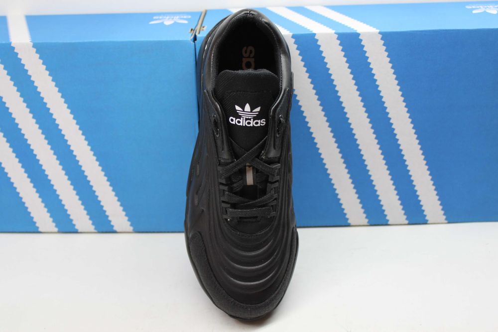 Adidas - черные кроссовки кеды кросівки из натуральной кожи(10-50чер.)