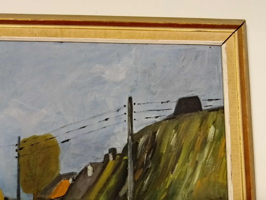 Stary obraz na płótnie sygnowany