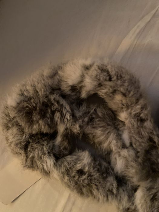 Gola de pele de coelho